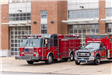 Belmont Fire Department Vehicles in Front of Headquarters