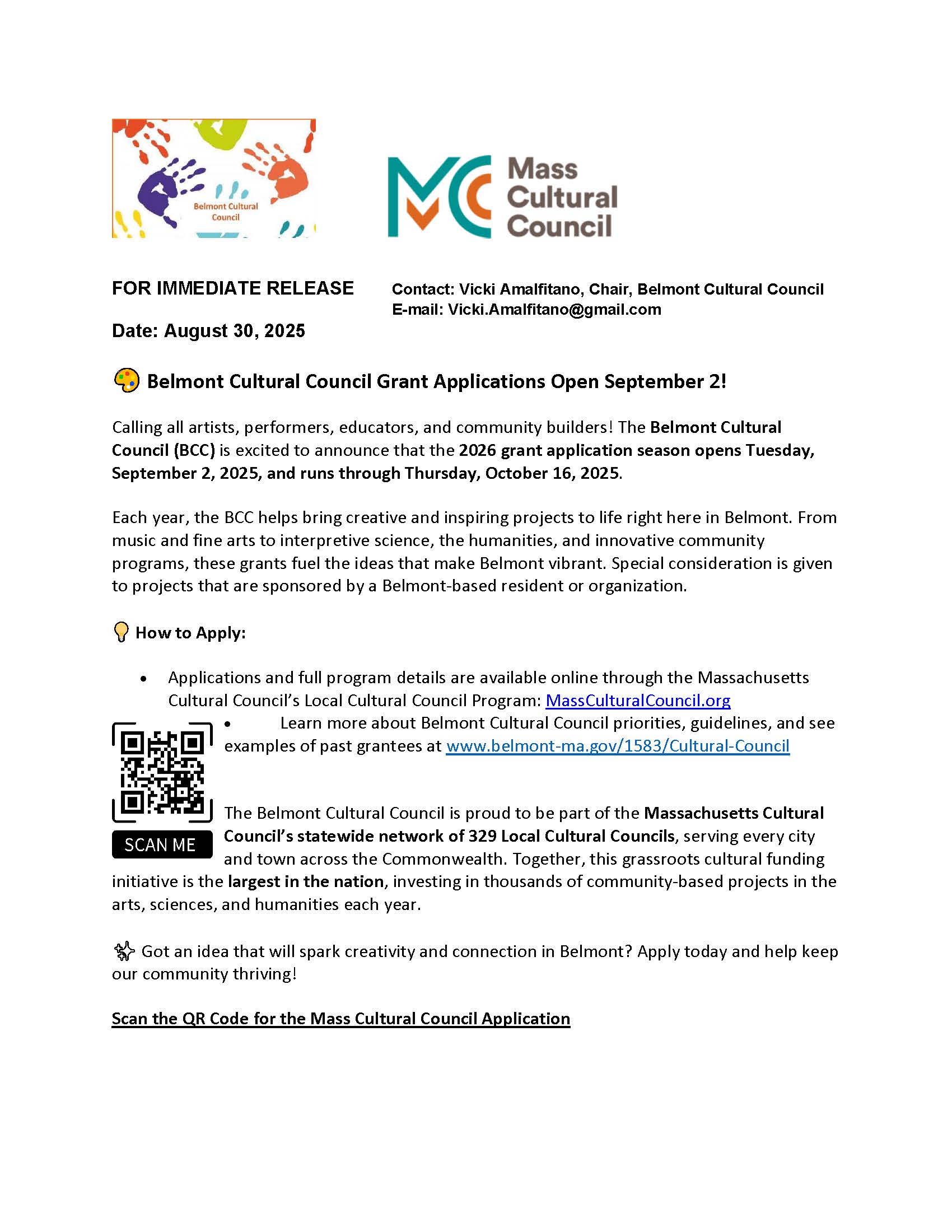 Press Release. 2025-26 Belmont Cultural Council Grant Application Process_Page_1