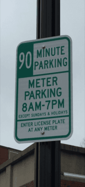 90-Minute Parking Sign