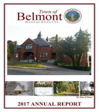 2017 Town of Belmont Annual Report